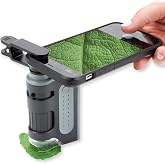 Carson MicroBrite Pro Kit with Pocket Microscope &amp; Smartphone Adapter Clip | Science Kit with 60x-120x LED Lighted Pocket Microscope and Smartphone Adapter For Digiscoping (MM-350)