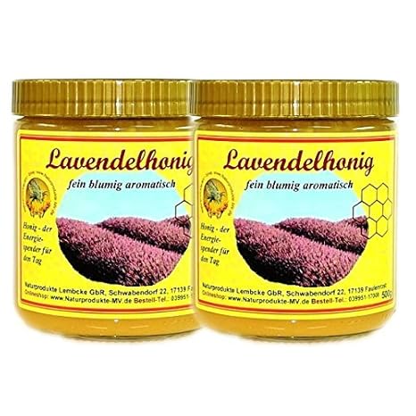 Lavendelhonig (2x500g) Stoechas Spanien Lavendel Honig