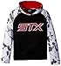 STX Big Boys' Fleece Pullover Hoodie Sweatshirt, Black/Red/White, 10/12