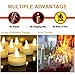 Amagic 30Pcs Flickering Flameless Tea Lights Battery Operated, 200+ Hours Long Lasting Electric Candle for Wedding Table Centerpiece, Home Decor, Gift, Holiday Decor