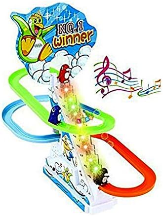 Kiwilon Musical Funny Track Racer Racing Penguin Toys for Kids