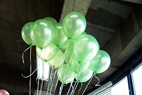 VINAYAKAMART "Green" Metallic HD Balloons Pack of 50 Balloons