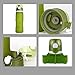 MyFriday Collapsible Water Bottle, Silicone Leak Proof Valve, Medical Grade, BPA Free, 26 oz, 750 mL, Army Green