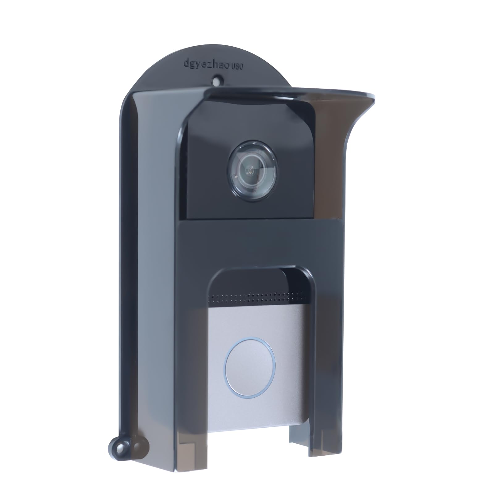 Rain Cover Bell, Plastic Video Doorbell Rain Protection, Doorbell Cover, Weather Protection, Anti-Glare Protection, Suitable for Ring Doorbells and Code Lock Front Door (B)