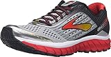 Brooks Men's Ghost 9 Alloy/High Risk Red/Black Sneaker 11 D (M)