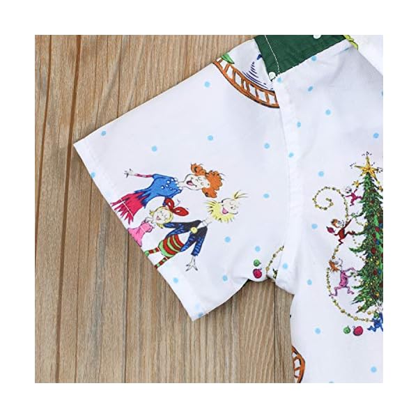 Christmas Outfits Toddler Kids Baby Boy Girl T-Shirt Tops Short Pants Clothes Set Costumes - Image 5