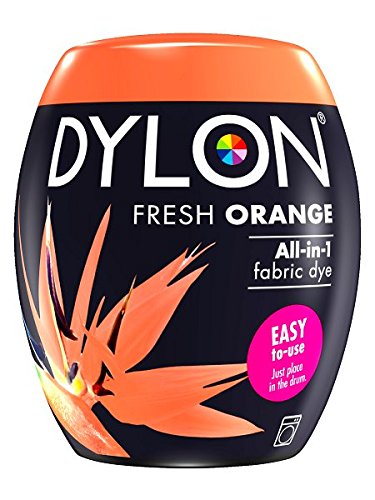 DYLON Machine Dye Pod, easy-to-use fabric colour for laundry, 350g (Fresh Orange)