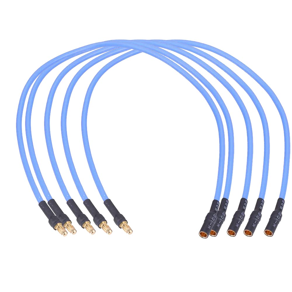 Onpro Yiqigou 5pcs Brushless Motor ESC Extension Cable Wire 3.5mm Banana Head Extension Cord 16AWG Silicon Wire (30CM)