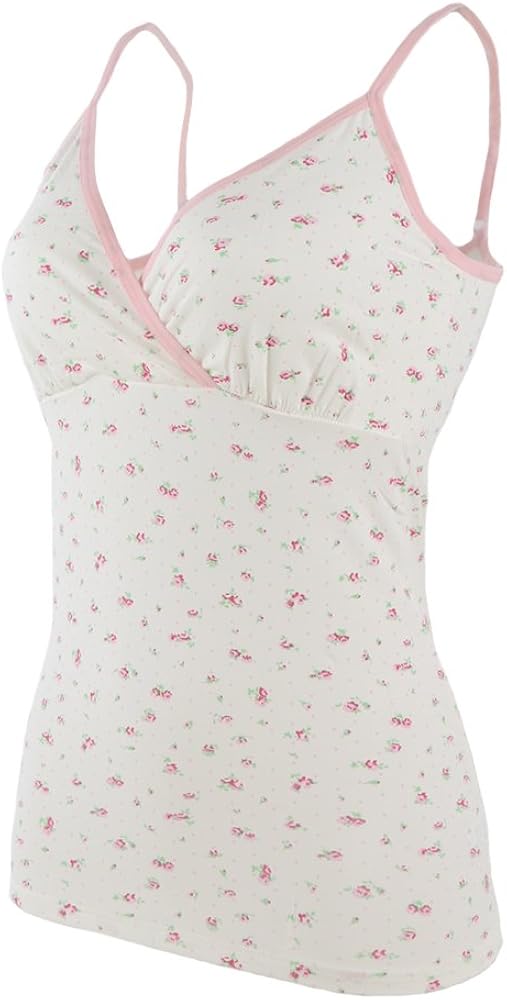 HONFON Tupfen Damen Krankenpflege Mutterschaft Pyjamas Still-Tank Top Schlaf-BH f/&uuml;r Stillen