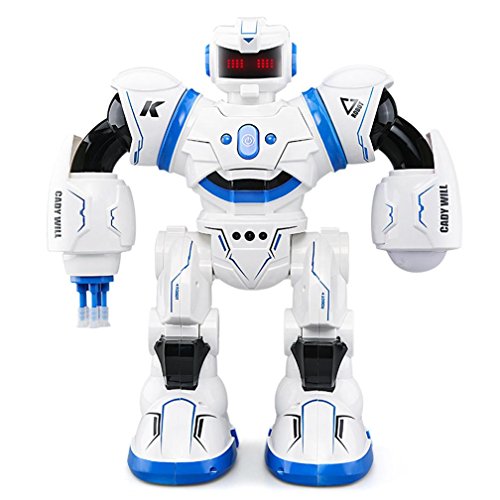Dreamyth Fun K1 Kaidiweier Remote Control Intelligent Sensor Robot With Light Long Standby (Blue)