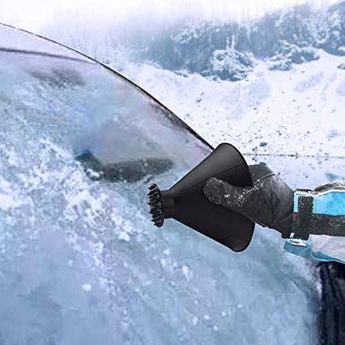 Gayisic Ice Scraper 3 Packs Magic Cone-Shaped Car Windshield Snow Removal Tool for Home Window as Gifts