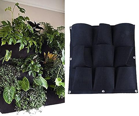 Yuccer Bolsa Vertical Colgante, 9 Bolsillos Decoración Jardín de ...
