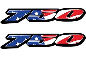 Awonderful Motorcycle Fairing Sticker Decal, Reflective Vinyl Decal for GSXR750 with Strong Stickiness 750(Blue White Red)
