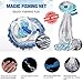 uramiracle Magic Fishing Net Finefish Aluminum Ring Fishing Cast Net 10ft Dia, Monofilament Thread Throwing Net for Saltwater/Freshwater Fishing - Assembled