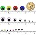1400Pcs Googly Wiggle Eyes with Self-Adhesive in Portable Plastic Box, Round Wobbly Eyes Sticker Multi Colors and Sizes for DIY Craft Scrapbooking Decorations