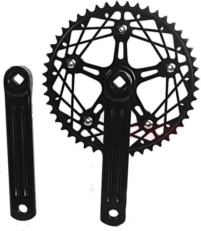 Pédalier Vélo Trou Carré - Longueur 170 Mm, Plateau 48T (ou 40T/52T) - Noir, Avec Plaque De Protection Chaîne Pédalier Longueur 170mm Pédalier Vélo Trou Carré - Longueur 170 Mm, Plateau 48T (ou 40T/52T) - Noir, Avec Plaque De Protection Chaîne Pédalier Longueur 170mm