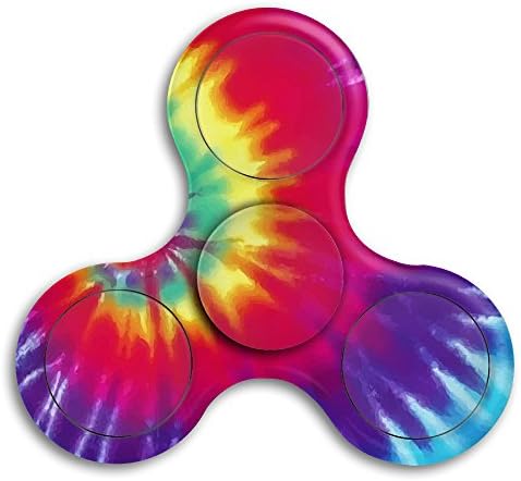 Dye Tie Spiral Vol Vector Fidget Spinner Hand Toy Stress Reducer For Work School Class High Speed 360 Triangle Finger For Focus , ADHD Anxiety Autism For Adult Children Kids Men Women Teenager