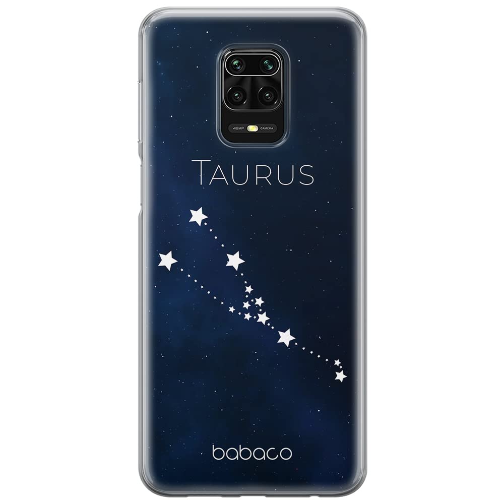 Babaco ERT GROUP mobile phone case for Xiaomi REDMI NOTE 9 PRO/ 9S original and officially Licensed pattern Zodiac Constellation 002 adapted to the shape of the mobile phone, case made of TPU