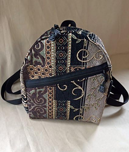 Ladies Backpack Purse Backpack Handbag in Dartmouth Tapestry handmade by MKI Bags