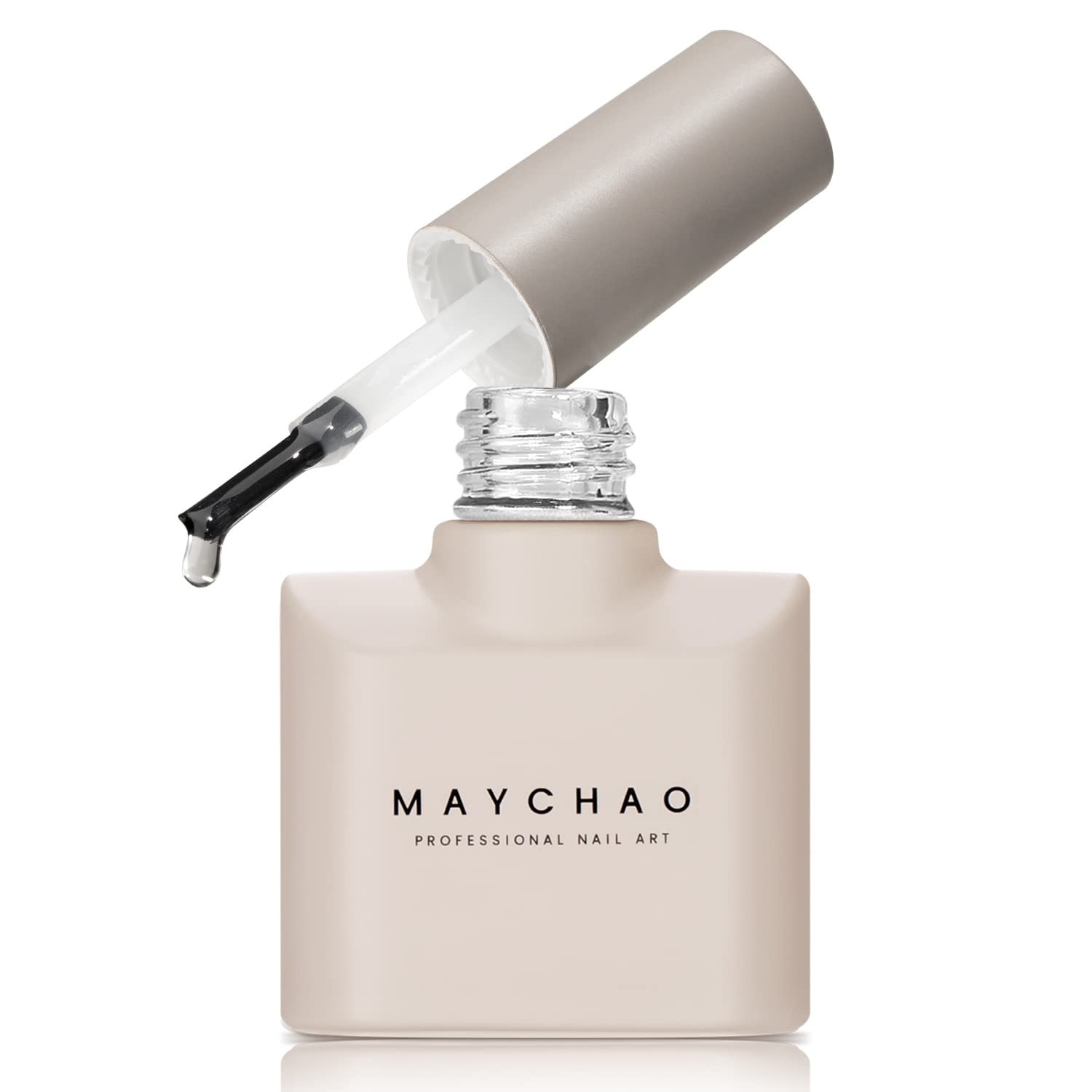 MAYCHAO 15ML 5 in 1 Clear Builder Gel Nail Polish for Extension, Strengthener, Hard Base Gel, Rhinestone for Valtines Home Manicure, 0.5 OZ