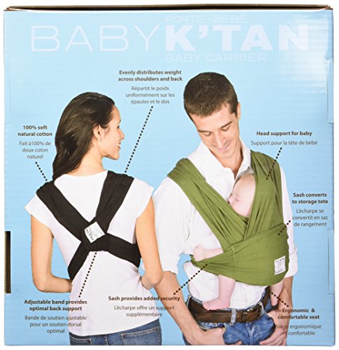 Baby K'tan Original Baby Carrier, Black, X-Small