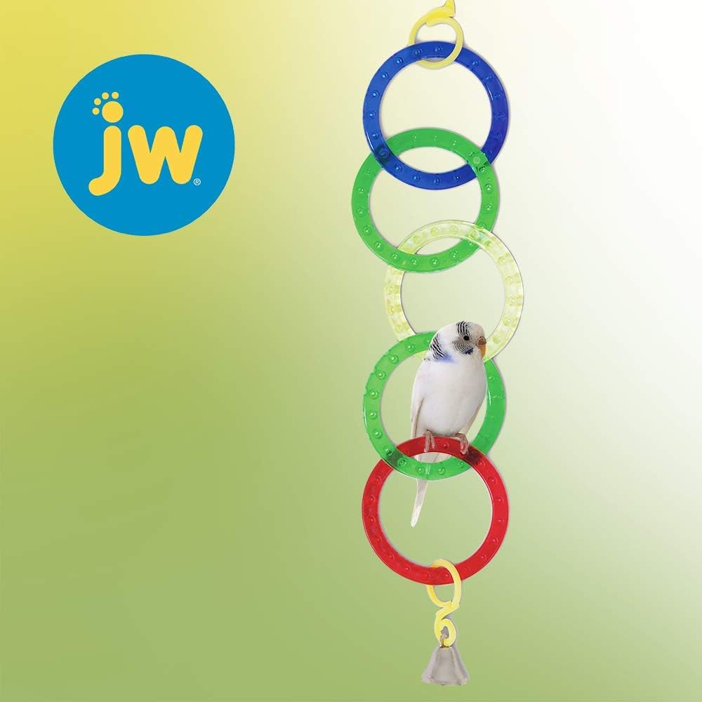 JW Bird Toy Olympia Rings, Multi, 9' - Image 3