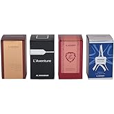 Al Haramain Fragrance Discovery Set for Men & Women – 4×10ml Perfume Gift Set (Amber Oud Gold Edition, L’Aventure, Azlan Oud Saffron, Azure)