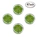 32mm Circular Bubble Spirit Level BY GFNT for Tripod, Phonograph, Turntable Etc (4-Pack Green)