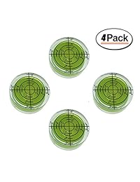 Nivel de burbuja circular de 1.260 in por GFNT para trípode, fonógrafo, giratorio, etc. (4 unidades), color verde