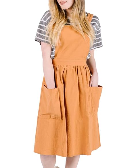 sleeveless overall pinafore sundress