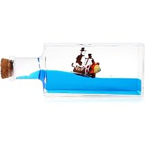 Diycoming Thousand Sunny Ship in a Bottle Box, décoration de bouteille fluide, décoration de bureau, modèle de bateau pirate OP Anime