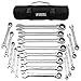 Jaeger 18pc MM/Metric TIGHTSPOT 90-Tooth Ratcheting Wrenches MASTER SET - With BEAR KEEPER Rollup Case