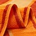 VANWEIDI Bath Hand Towel Sets - Yoga 3pc Hotel & Spa Quality Luxury Bathroom Beach Sheet Super Absorbent Soft Light Rugs - 100% Cotton(Orange)