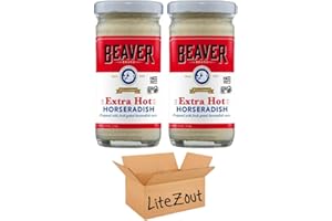 Beaver Horseradish Extra Hot 4oz (Pack of 2), by Litezout