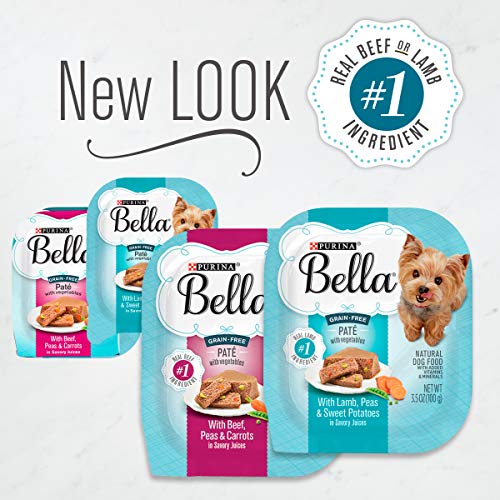 Bella Purina Grain Free, Natural Small Breed Pate Wet Dog Food Variety