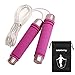 Jump Rope for Women,Men&Kids,Crossfit Jump Rope ,With Memory Foam Handles & Weighted Speed Cable & Fitness Workout, Jumping Exercise, Skipping, MMA and Boxing - Rose Red