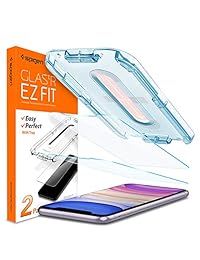 Spigen - Protector de pantalla de cristal templado para Apple iPhone XR (6,1 pulgadas) (2018) [2 unidades)