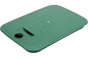 KVMORZE 1 Pcs 12x17 Inches Rectangle Valve Box Cover Lid Replacement for Outdoor Green Sprinkler System Irrigation Control Water System Lawn (12x17 in)