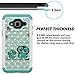 MagicSky Galaxy J3 Case, J3 (2016) Case, [Shock Absorption] Studded Rhinestone Bling Hybrid Dual Layer Armor Defender Cover for J3, J3 (2016), J3 V, Express Pri/me, Amp Pri/me, Galaxy Sky - Owl