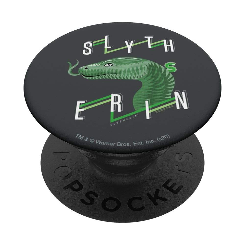 Harry Potter Slytherin Textured Snake Headshot PopSockets Swappable PopGrip