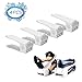 Darius Shoe Slots Space Saver Adjustable Closet Organizer,Double Storage Rack Holder, Set of 4 White