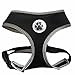 Black Mesh Soft Dog Harness No Pull Summer Pet Harnesses for Small Dogs, Medium Neck 12