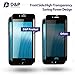D&P Privacy Screen Protector 3D Curve for iPhone 7 Plus, Anti-Spy Tempered Glass Full Screen Protector Case Friendly, Dry Film Screen Protector Front and Back Anti-Glare Anti-Scratch [Black]