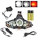 Boruit Headlamp with Red Light - Hunting Red Headlight- Red Blacklight – Rechargeable & 3 Mode- Perfect Night Vision Headlamp for Astronomy , Aviation , Detector – Tactical Headlamp Flashlight