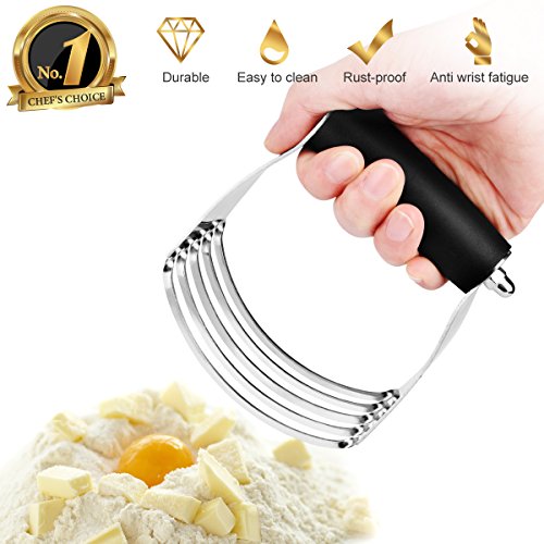 Pastry Cutter Dough Blender Pastry Blender Butter Mixer Stainless Steel Baking Pie Crust Biscuit Cookie Scones Muffin Easy To Use Blade