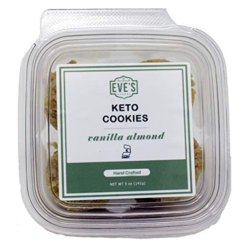 Eve's Bakery Keto Low Carb Gluten Free No Sugar Added Vegan Cookies (Vanilla Almond) - Thumbnail 2