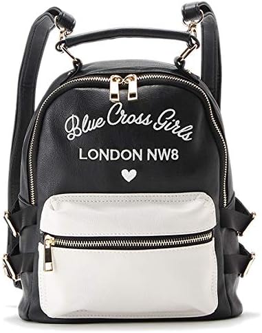 Amazon ブルークロスガールズ Blue Cross Girls フェイクレザーバイカラーリュック クロ Free ファッション小物 通販