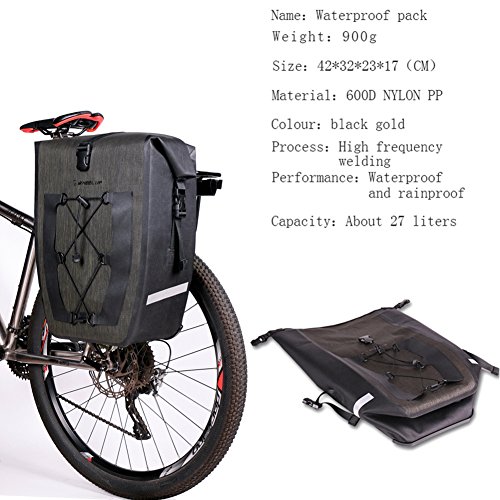 PlasMaller Cycling Bicycle Bike Pannier Rear Seat Bag Rack Trunk