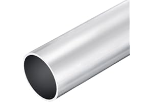 DMiotech (38mm OD x 35mm ID) 6061 Aluminum Round Tube 300mm Length Industry Metal Tubing for Machinery Frame Construction DIY Projects