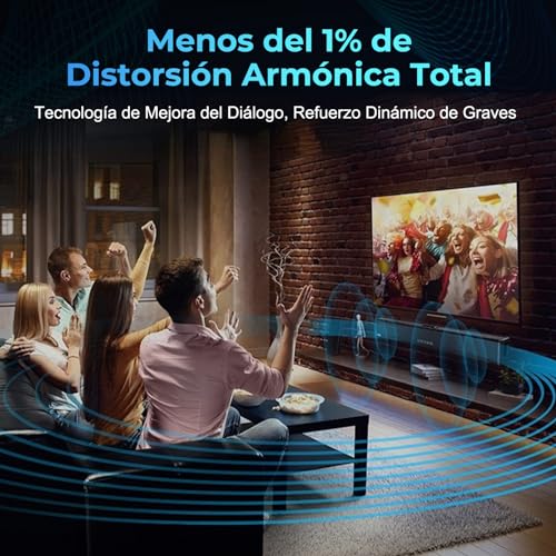 OXS S3 TV Soundbar, Bluetooth 5.0 Home Theater Audio, Dynamic Bass, 3D Surround Sound, Dialogue Enhancement, AUX/Optical/Coaxial Support, Multiple Sound Modes